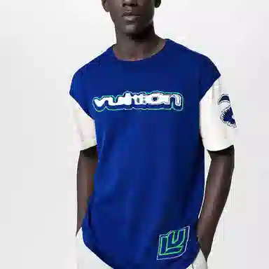 Louis Vuitton FW23 Logo T-Shirt Blue