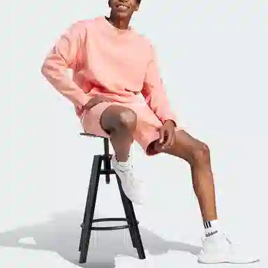 adidas Lounge Fleece Sweatshirt Logo