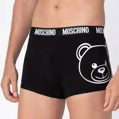 Moschino Teddy Bear Print Boxers Black