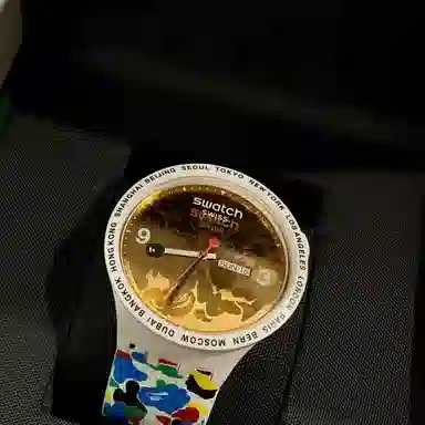 Swatch x BAPE Tokyo Camo 47mm