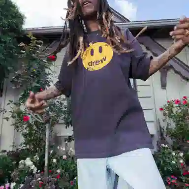 Drew House Mascot Ss Tee Faded Black