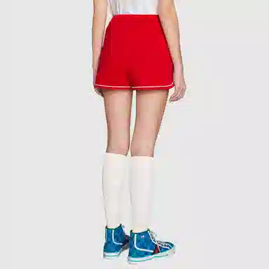 Gucci SS21 Knit Shorts Red