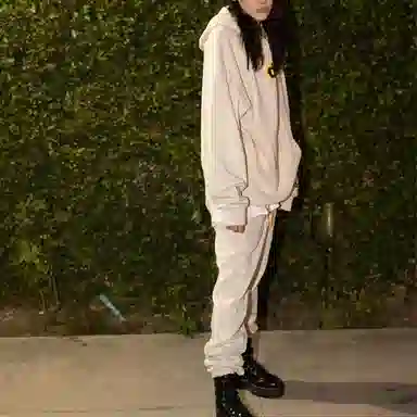 Drew House FW21 logo Secret Sweatpant Beige Logo