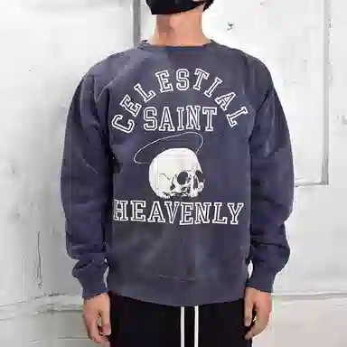 SAINT Mxxxxxx Logo Crewneck Navy