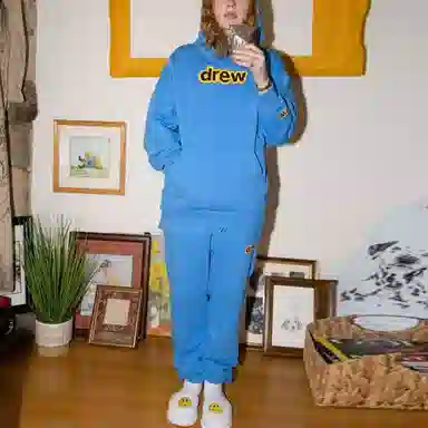 Drew House logo Secret Sweatpant Logo sky blue