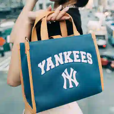MLB Tote Bag Brown Blue