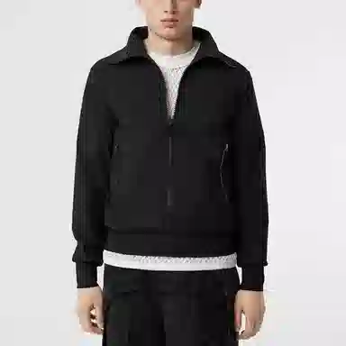 Burberry Logo Print Classic Jacket Black