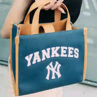 MLB Tote Bag Brown Blue