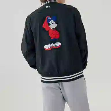 MLB x Disney Yankees Baseball Jacket Black