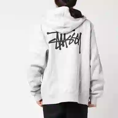 Stussy BASIC ZIP HOOD logo