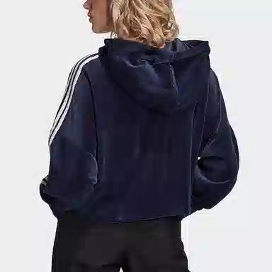 adidas Originals Cropped Hoodie Navy