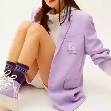 MLB V-Neck Blazer Purple