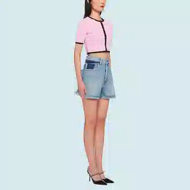 Miu Miu SS21 Denim Bermuda Shorts