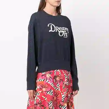 COACH Dream On Crewneck Sweatshirt Navy