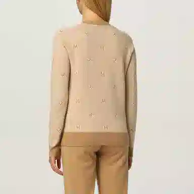 MAX MARA Diamond M Wool Sweater Beige