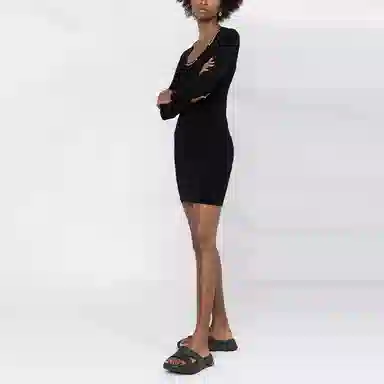 Alexander Wang FW21 Logo Jacquard Dress