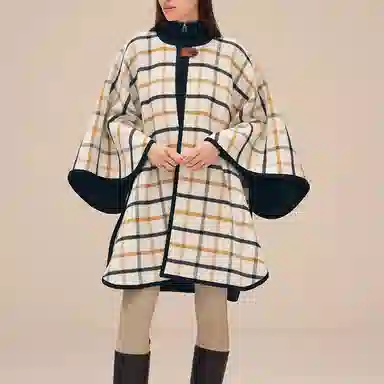 Hermes Reversible Check Cape
