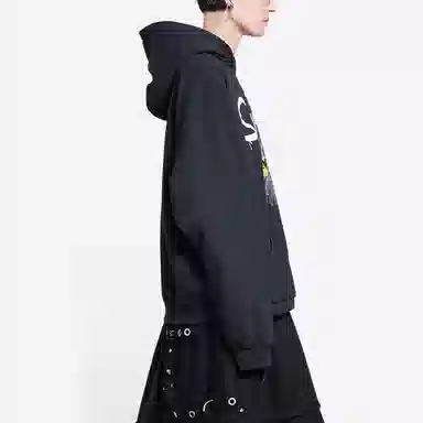Balenciaga x The Simpsons Hoodie Black