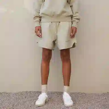 Fear of God Essentials FW21 Volley Short Pistachio Logo