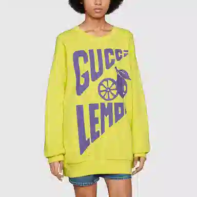 Gucci Lemon Print Crewneck Sweatshirt
