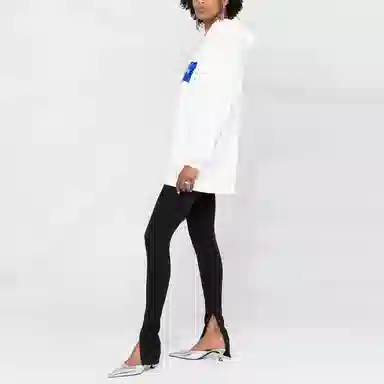 Alexander Wang Logo Print Hoodie White