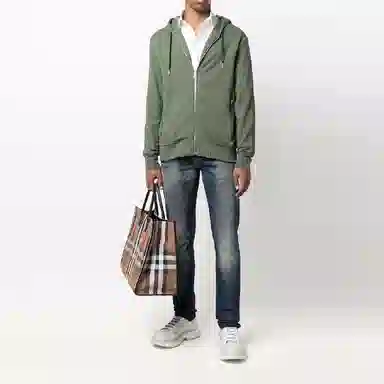 Alexander McQueen Graffiti High Waist Jeans Blue