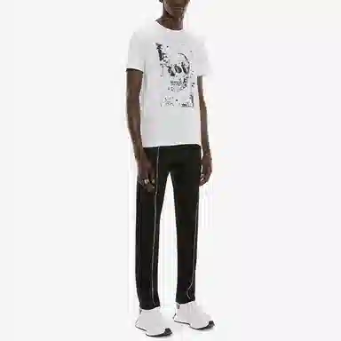 Alexander McQueen SS22 Skull Logo T-Shirt White