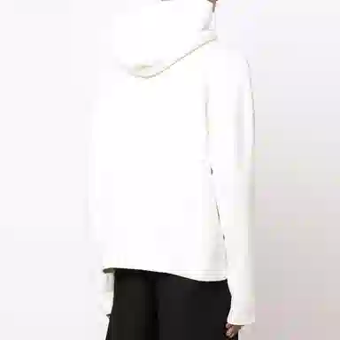 Palm Angels Bear Print Hoodie White