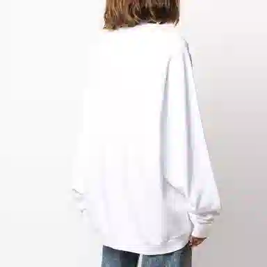 Maison Margiela Logo Crewneck Sweatshirt White