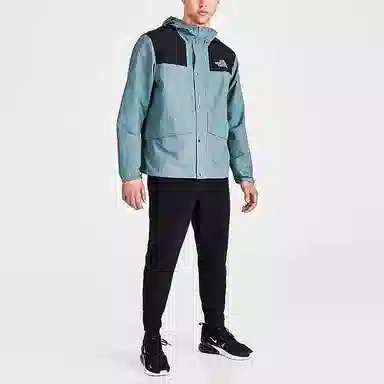 The North Face Logo Hoodie Jacket Misty Blue