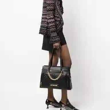 Love Moschino Quilted Tote Black