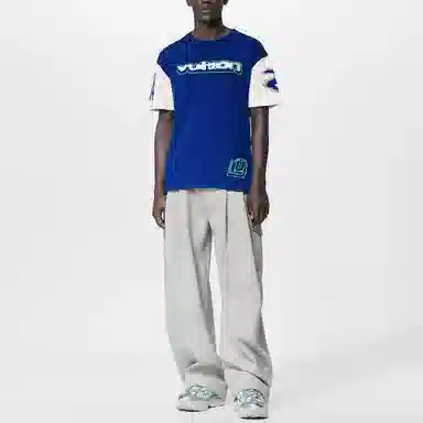 Louis Vuitton FW23 Logo T-Shirt Blue