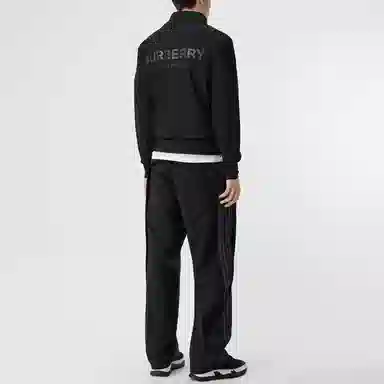 Burberry Logo Print Classic Jacket Black