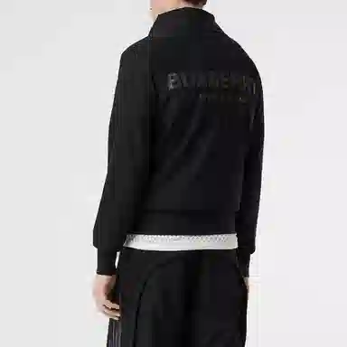 Burberry Logo Print Classic Jacket Black