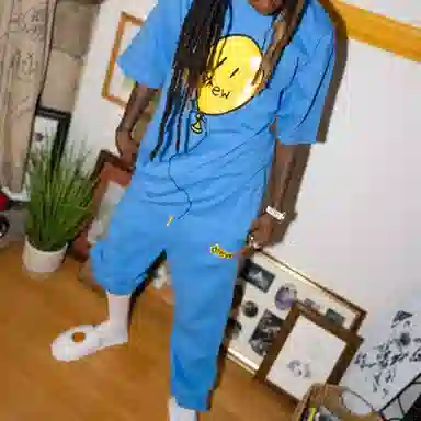 Drew House logo Secret Sweatpant Logo sky blue
