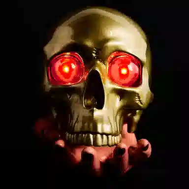 P.A.M LAMP x MEDICOM TOY GOLD 16.5cm