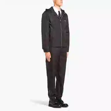 Prada SS22 Logo Hoodie Black