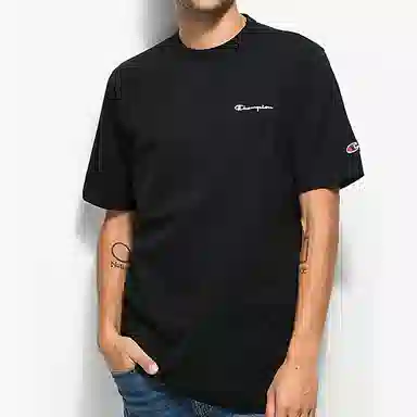 Champion Logo T-Shirt Black