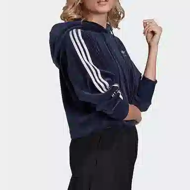 adidas Originals Cropped Hoodie Navy