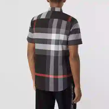 Burberry Check Button Pullover Shirt