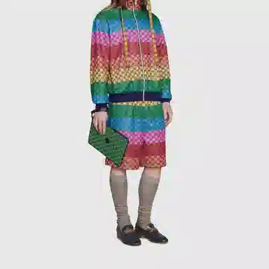 Gucci Logo Leather Wristlet