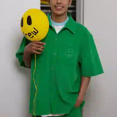 Drew House Smiley Corduroy Shirt Green