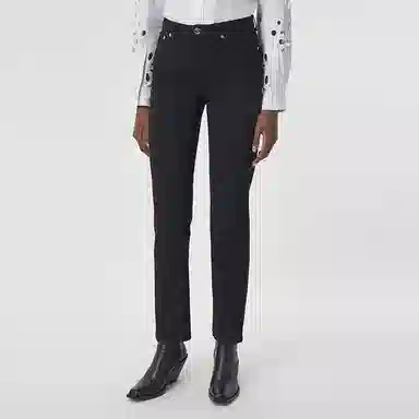 Burberry SS21 Logo Straight Jeans Black