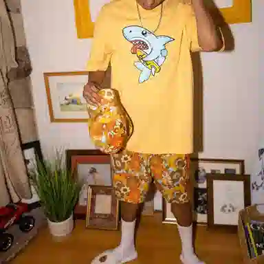 Drew House Figment Ss Tee Tangerine T