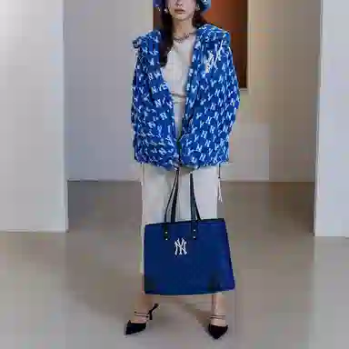 MLB Vintage Fleece Jacket Blue