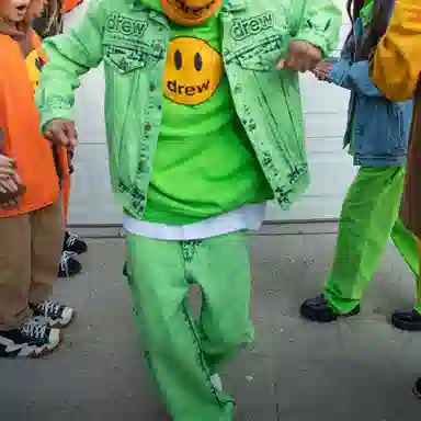 Drew House SS22 Mascot Hoodie Lime