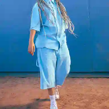 Drew House Corduroy Carpenter Short Pacific Blue