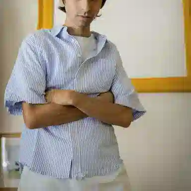 Drew House logo Seersucker Ss Shirt