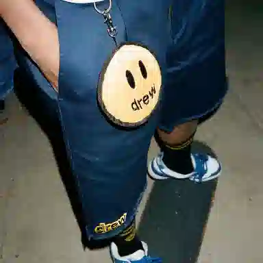 Drew House FW21 Stretch Twill Pleated Shorts Logo