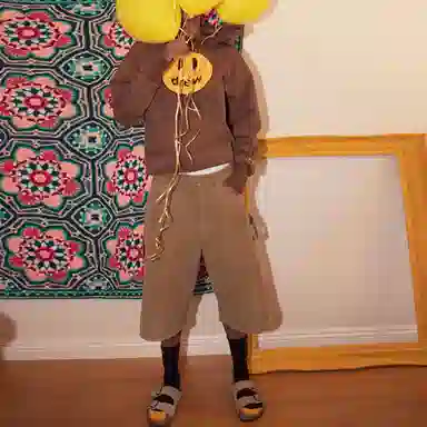 Drew House Mascot Deconstructed Hoodie Brown